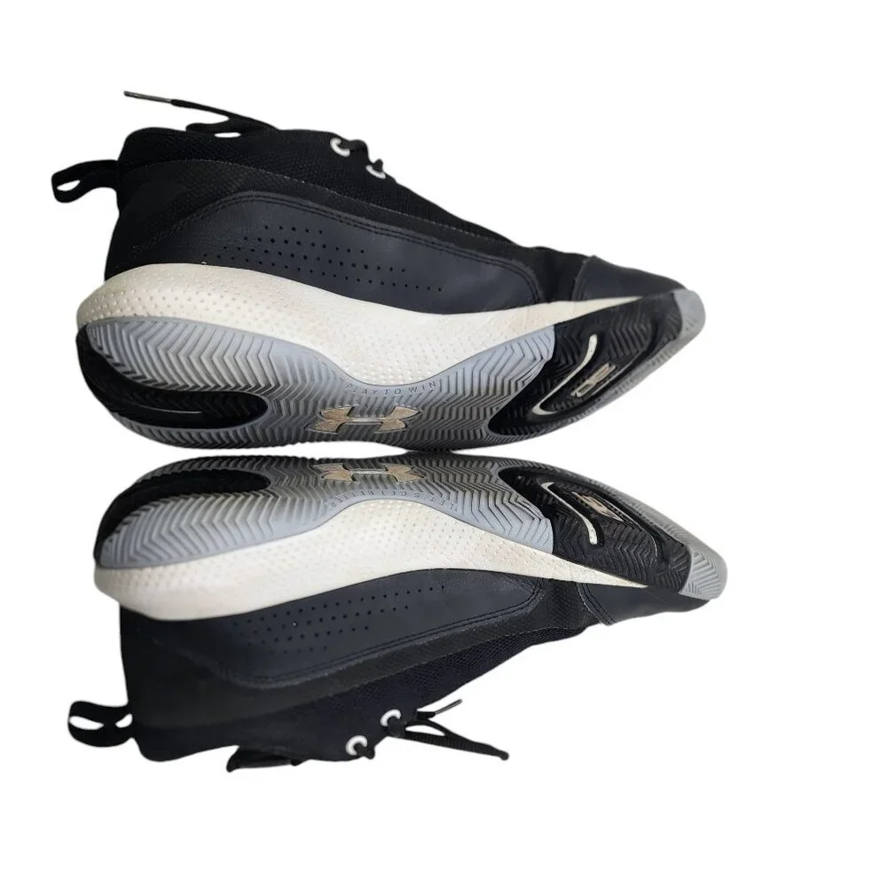Under Armour Sc 3zer0 IV Basketball Shoes Unisex Mid-Top Black‎ Youth Size 7